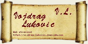 Vojdrag Luković vizit kartica